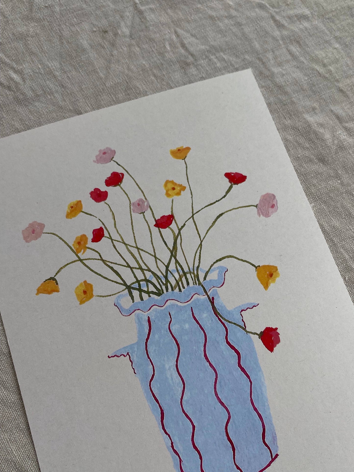 Cheerful Bloom Print (A5)