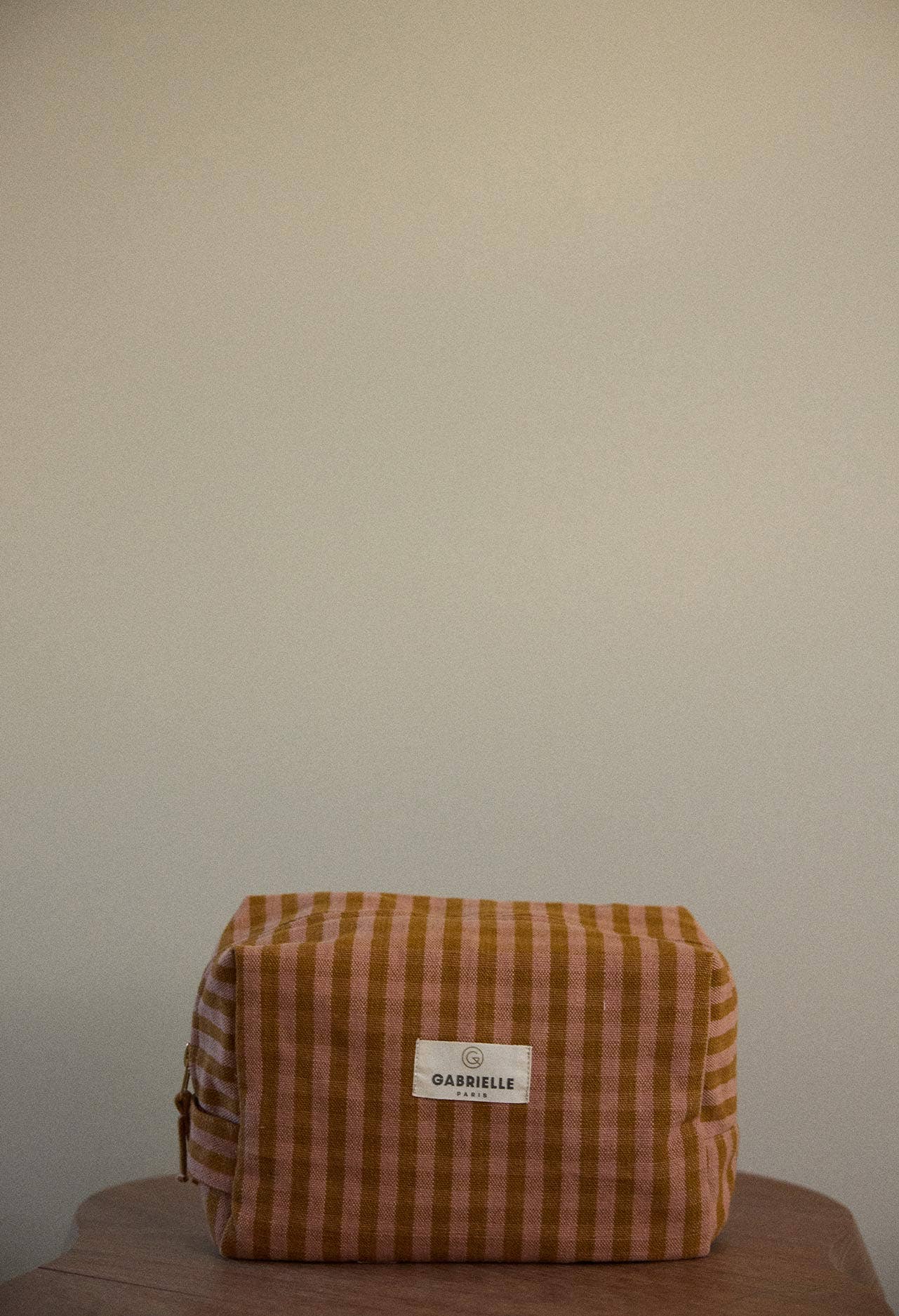 Vichy Clay Cotton Toiletry Bag