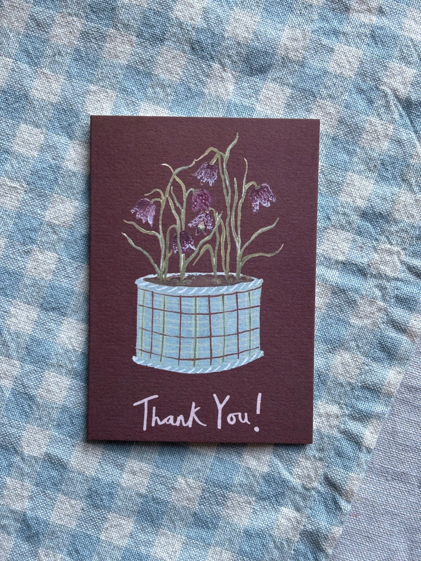 Thank You Flowers Mini Card