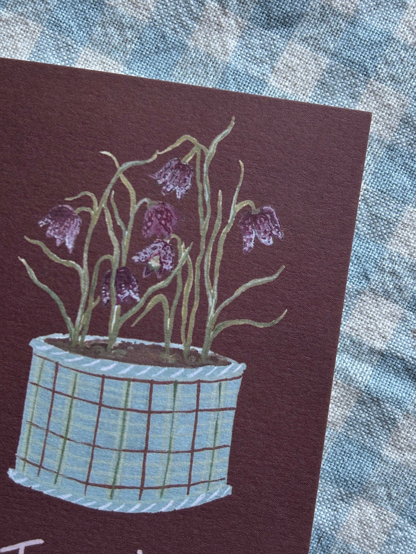 Thank You Flowers Mini Card