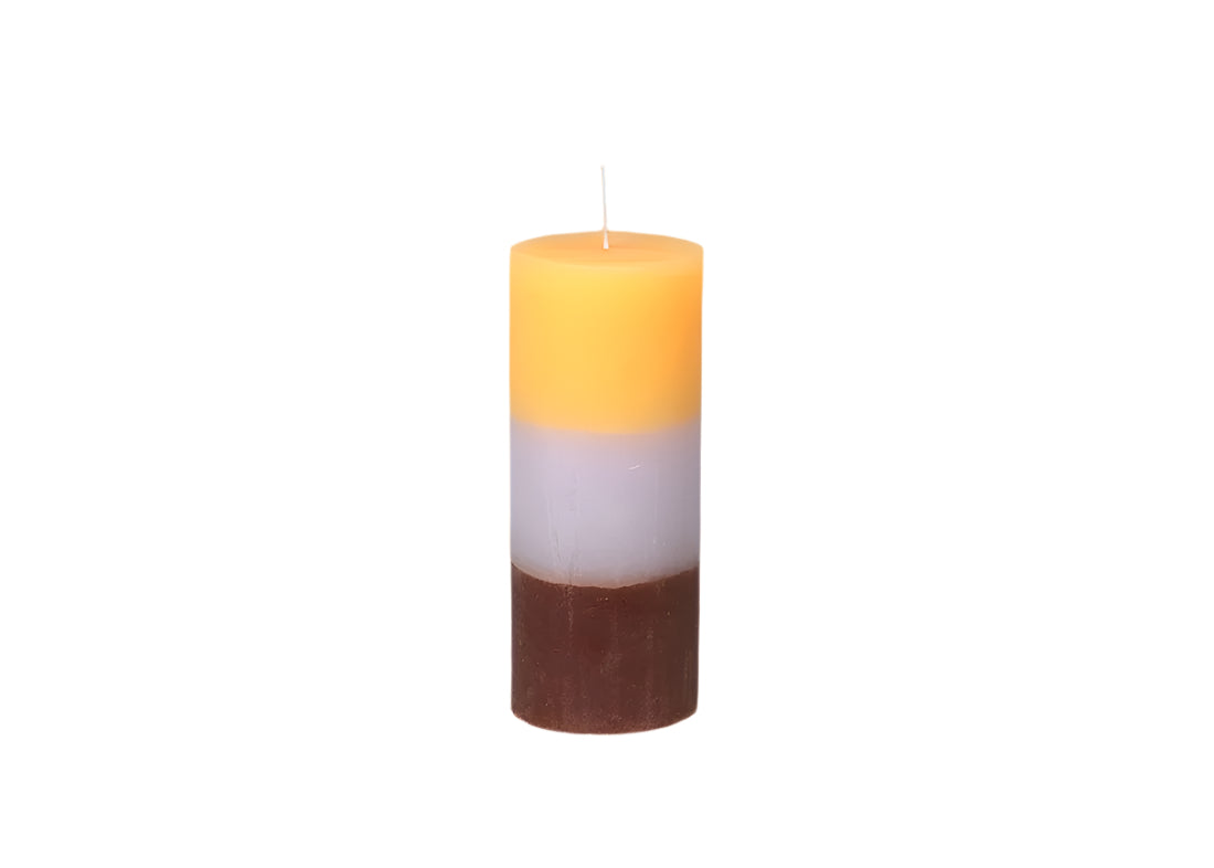 Rainbow Pillar Candle
