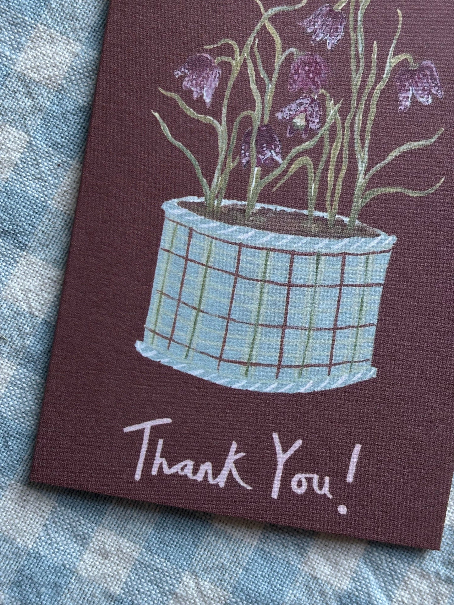 Thank You Flowers Mini Card