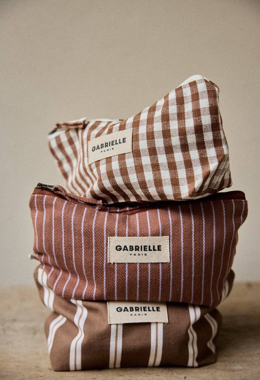 Lilac Stripes Cotton Beauty Kit