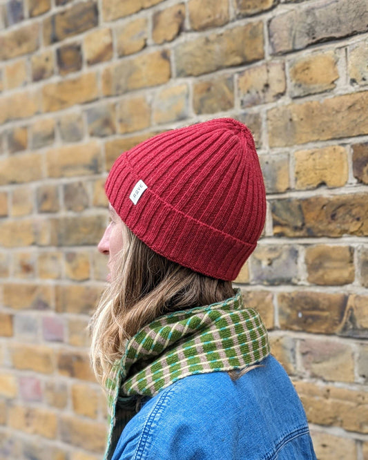 Lambswool Beanie | Red