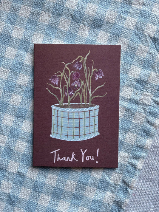 Thank You Flowers Mini Card
