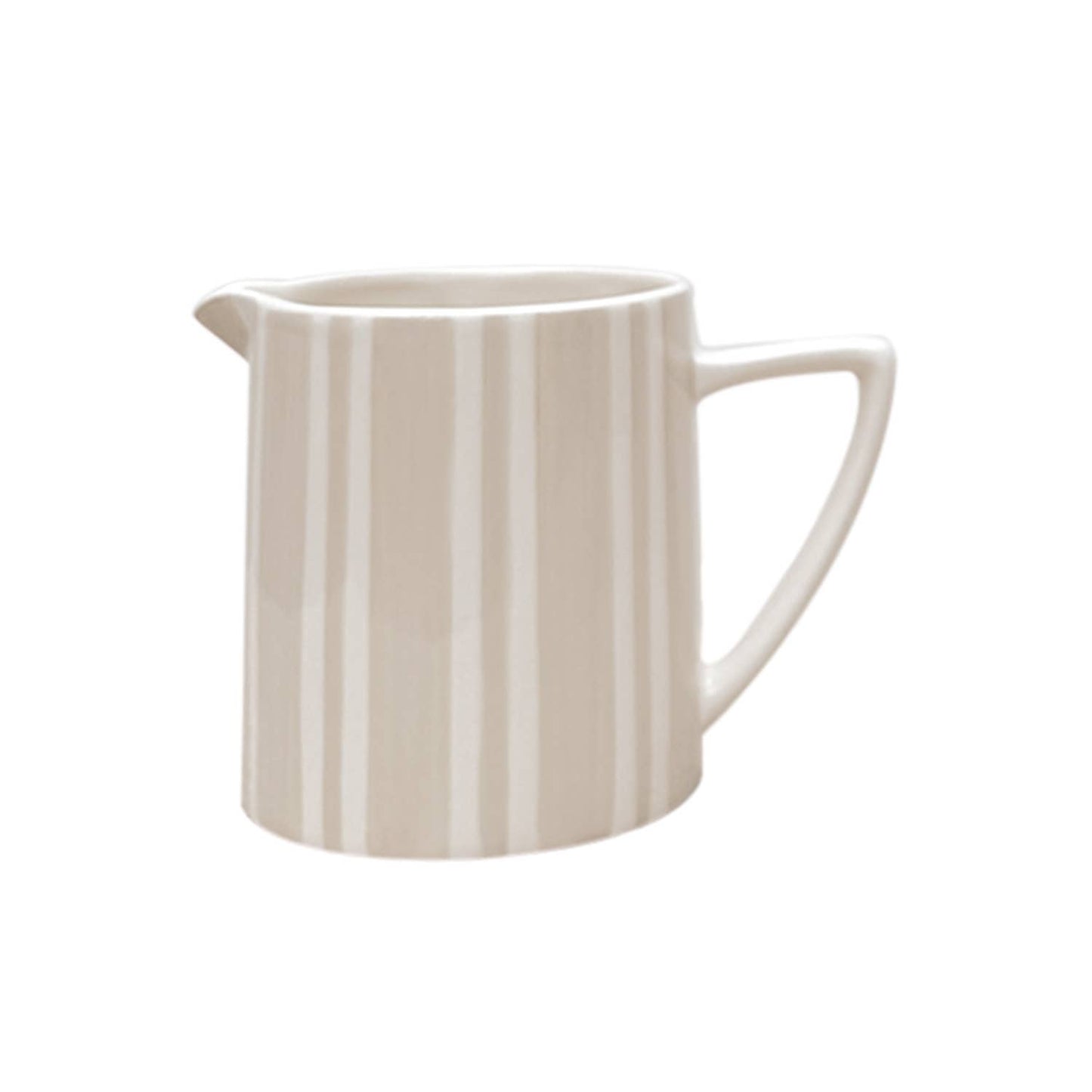 Small Striped Pitcher Sand Colour