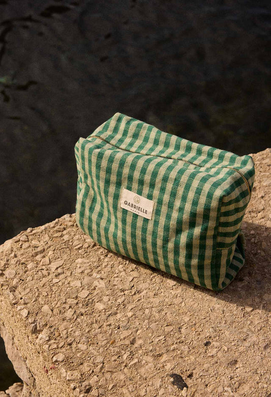Vichy Mint Toiletry Bag