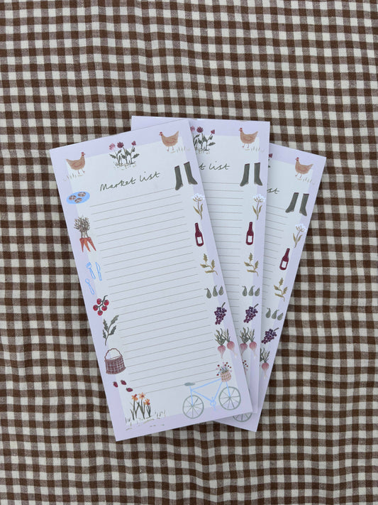 Market List Notepad